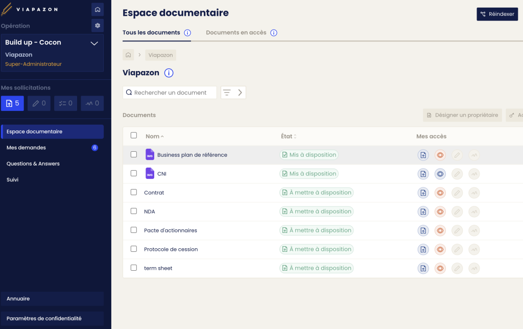 Qualification des documents