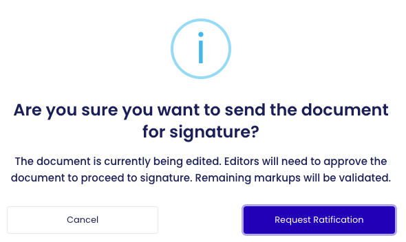 Request ratification viapazon